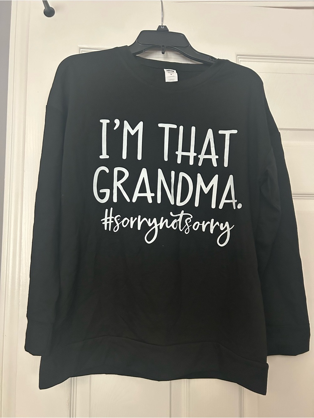 Black Crewneck Sweatshirt - I'm That Grandma Graphic